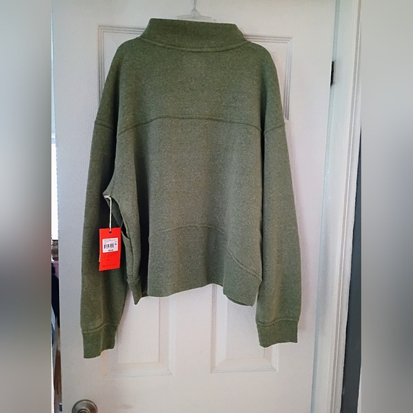 Freely Women's Olive Full Zip Cardigan - Picture 4 of 5